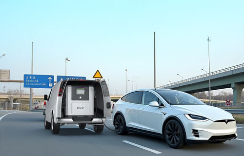Dernières nouvelles de l'entreprise Le chargeur de secours pour véhicules électriques Door Energy a complètement révolutionné le modèle de dépannage automobile.