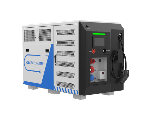 Station de recharge de véhicules électriques mobiles de 100 kW 170A Chargeur portable de véhicules électriques d'urgence pour camions et camionnettes